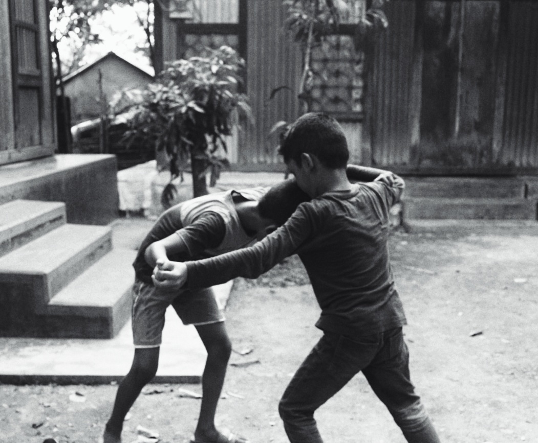 Two kids just playing