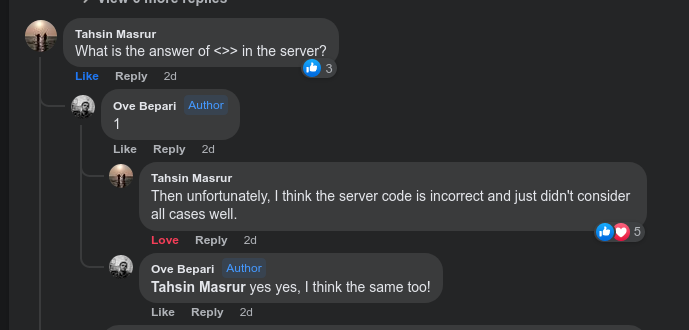 Tahsis Masrur vai's comment
